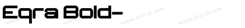 Eqra Bold字体转换